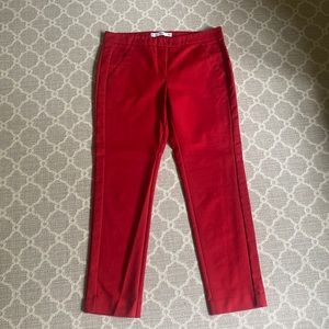 MNG Basics Red Crop Pants USA 8